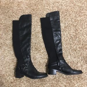 Black Over the Knee Boots - Riding Boots